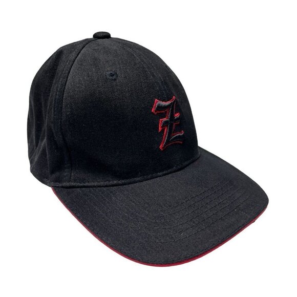 Z Custom Embroidered Hat Adults Strap Back Black Red Adjustable Cap OSFA‎ - Picture 1 of 8